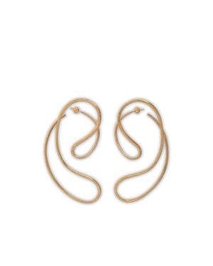 Panconesi P Continua Large Earrings - White