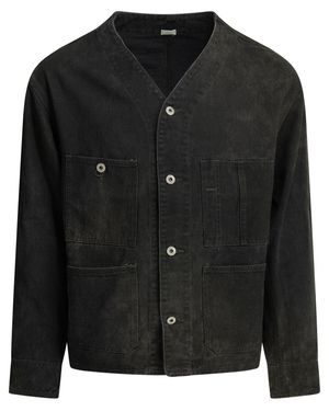 A.PRESSE "Engineer" Denim Jacket - Black