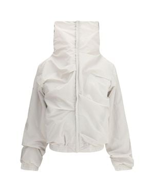 ALAINPAUL High Collar Jacket - White