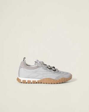 Miu Miu Tyre Suede Trainers - White