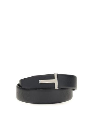 Tom Ford Belt Reversible Calf Leather - Black