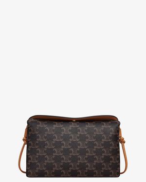 Celine Triomphe Canvas Trio Crossbody Bag - Grey