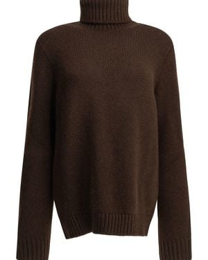 Semler Cashmere Turtleneck Jumper - Brown