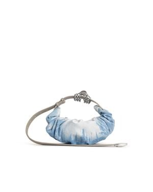 DIESEL 'Hobo Grab-D' Satin Denim Bag - Blue