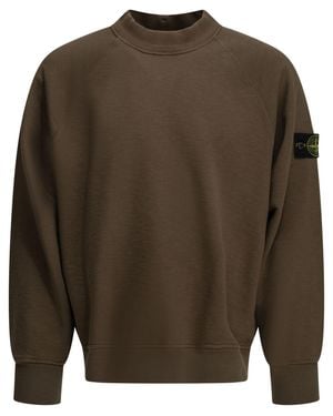 Stone Island Tubular Crew-Neck Sweatshirt - Brown