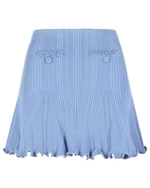 Self-Portrait Self Portrait 'Pearl' Skirt - Blue