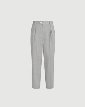 Brunello Cucinelli Virgin Wool Trousers - Grey