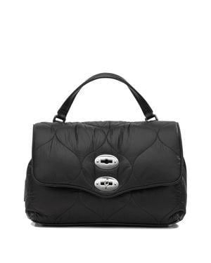 Zanellato "Postina Lunaria" Medium Handbag - Black