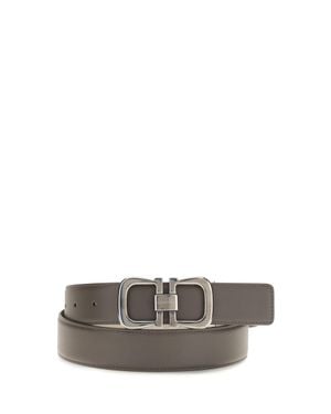 Ferragamo Reversible Leather Belt - Grey