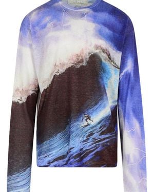 ERL Nylon Blend Jumper - Blue