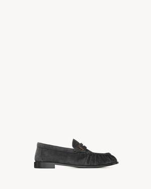 Saint Laurent Suede Loafers - White
