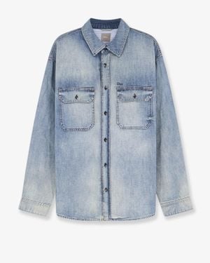 Dior Cotton Shirt Jacket - Blue