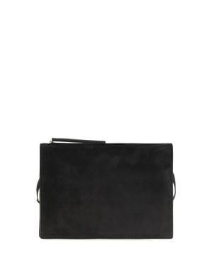 Phoebe Philo Glove Suede Clutch - Black