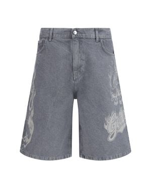 Gcds Baggy Shorts Riders - Grey