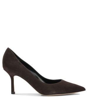 Ninalilou Suede Leather Pumps - Black