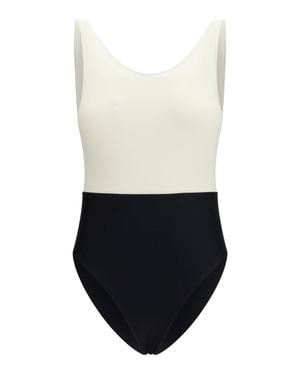 Ami Paris Nylon One-Piece Swimsuit - White
