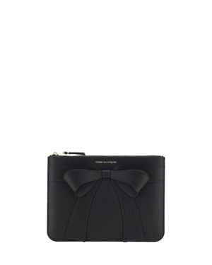 Comme des Garçons Coin Purse Big Bow Leather - Black