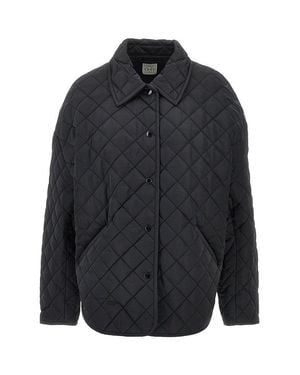 TOTEME Quilted Oversized Jacket - Black