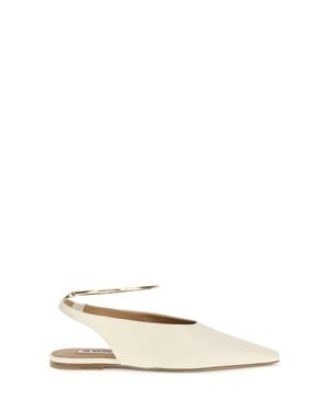 Jil Sander Ring Ballerinas - Natural