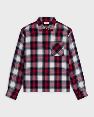 Celine Cashmere Overshirt Jacket - Blue