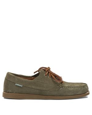 Sebago Askook Leather Rubber Lace-Up Loafers - Brown