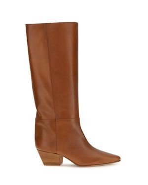 forte_forte High Leather Boots Cuoio - Brown