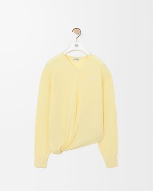 Loewe Draped Knitwear - Yellow
