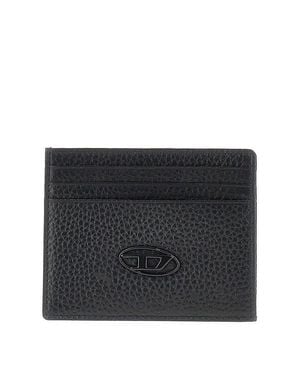 DIESEL Grained Leather Cardholder - Black