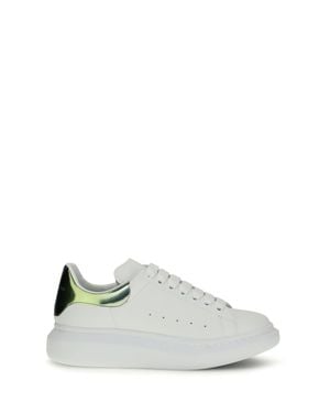McQueen Leather Trainers - White
