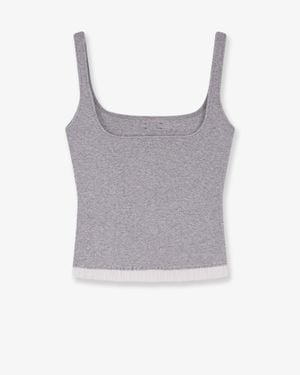 Entire studios Ribbed Cotton Tank Top - Grey