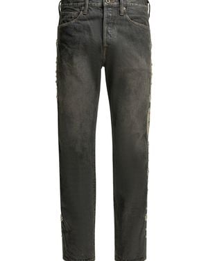 Kapital 14Oz Monkey Cisco Studs Jeans - Grey