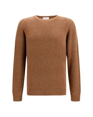 Roberto Collina Wool And Camel Jumper - Brown