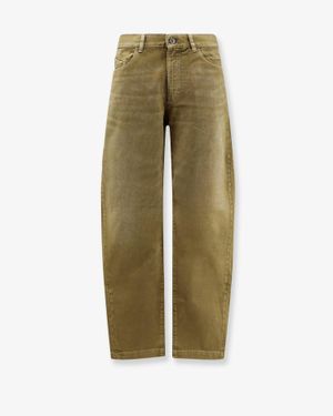 The Attico Faded Effect Denim - Green