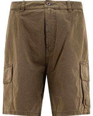 Loewe Cotton Cargo Shorts - Green