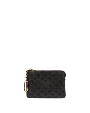 Celine Coins Holder Triomphe - Black