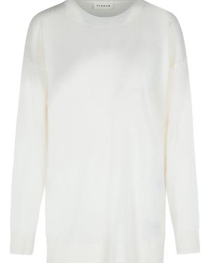 P.A.R.O.S.H. P.A.R.O..H. 'Over' Wool Blend Jumper - White