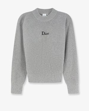 Dior Ribbed Wool Cashmere Sweater - Gray