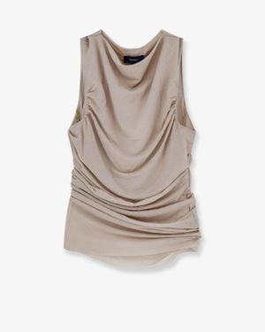 Soeur Cotton Crêpe Top - Grey