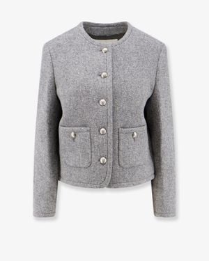 DUNST Classic Tweed Blazer - Grey