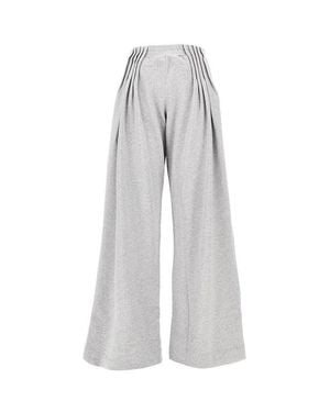 Dries Van Noten Wide-Leg Pleated Joggers - Grey