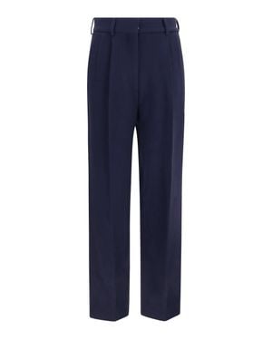Blazé Milano Blazè Milano Alcanara Fox Lightweight Wool Trousers - Blue