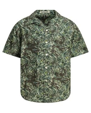 AURALEE Silk Shirt Dark - Green