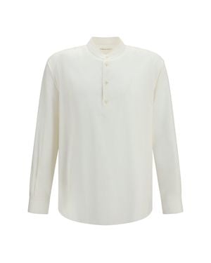 Loro Piana Elia Silk Shirt Nougat - White