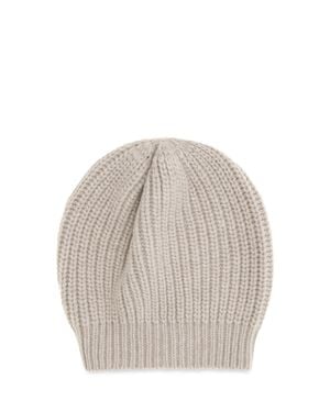 Brunello Cucinelli Cashmere Beanie With Sequins Rustic - White