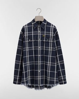 Dior Overshirt Denim Jacket Check - Blue