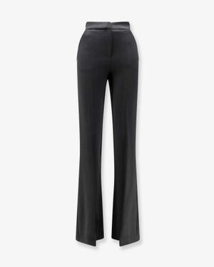 ACTUALEE Rayon Blend Trousers - Black