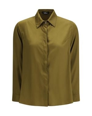 Ella Shirt Flared Viscose - Green