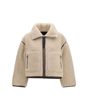 Pinko Eco Shearling Jacket - Natural