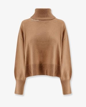 Axel Arigato Wool Blend Turtleneck Jumper - Brown