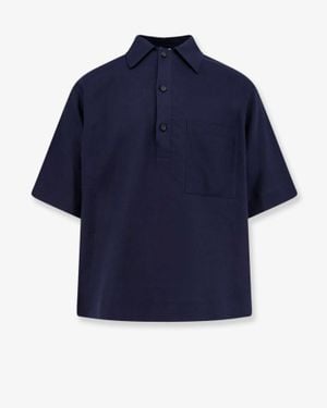 Hevò Shirt Montursi Linen-Blend - Blue